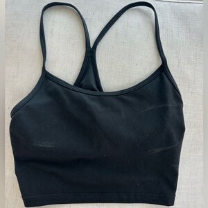 Black Cropped Workout Tank